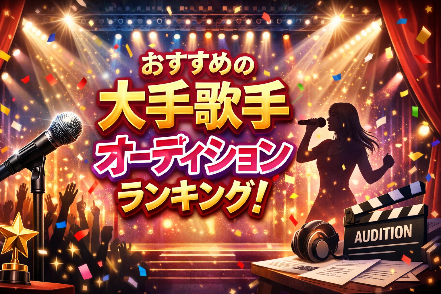 【2026年2月最新】おすすめの大手歌手オーディションランキング！