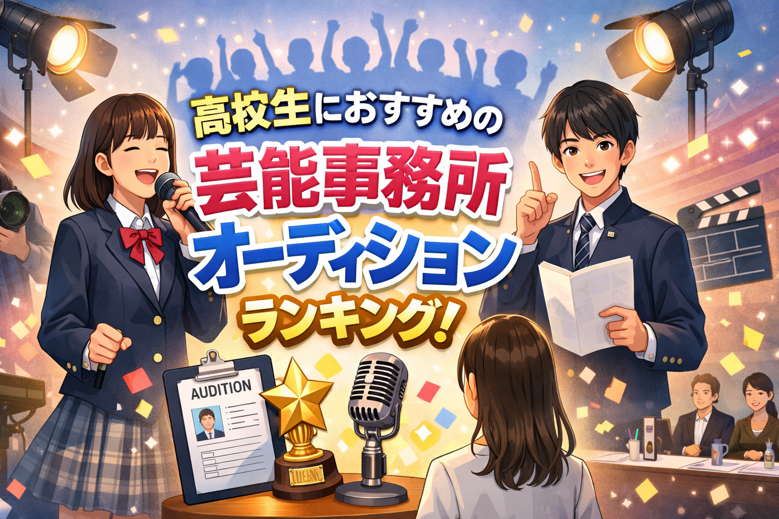 高校生におすすめの芸能事務所オーディションランキング！